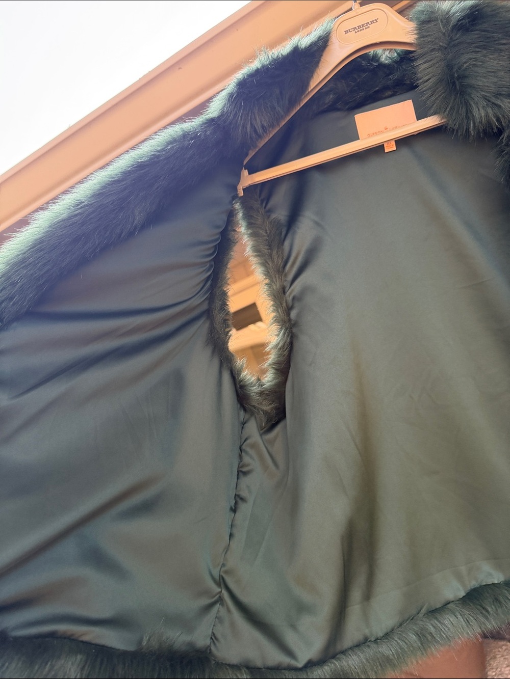 Gibson Latimer Deep Green Faux Fur Teddy Jacket XL - Picture 7 of 16